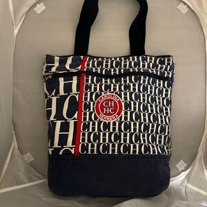 Carolina Herrera canvas tote bag large L